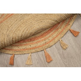 Χαλί DELHI Χειροποίητο NAT.RUST ME005 (003) - 120X120 NewPlan