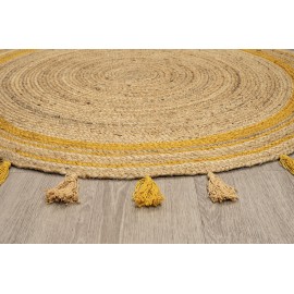 Χαλί DELHI Χειροποίητο NAT.YELLOW ME003 - 120X120 NewPlan