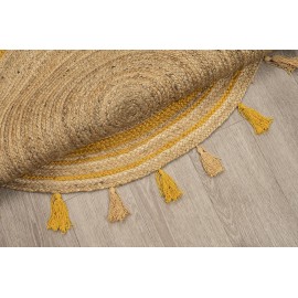 Χαλί DELHI Χειροποίητο NAT.YELLOW ME003 - 120X120 NewPlan