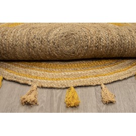 Χαλί DELHI Χειροποίητο NAT.YELLOW ME003 - 120X120 NewPlan