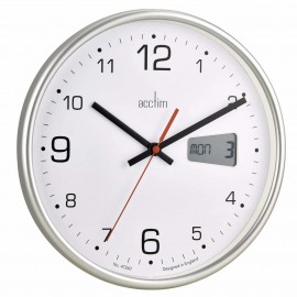 Acctim - Ρολόι Τοίχου Με Ψηφιακή Ημερομηνία 27cm Kalendar