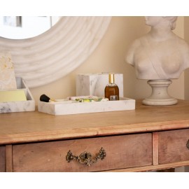 Andrea House - Βάση Οργάνωσης Γραφείου White Marble Effect