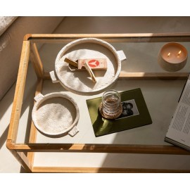 Andrea House - Στρογγυλός Διακοσμητικός Δίσκος Cement D20cm