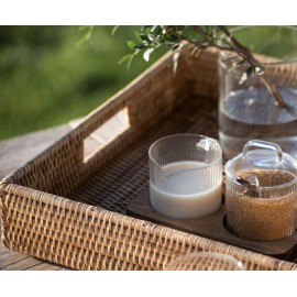 Andrea House - Δίσκος Σερβιρίσματος Rattan 56x36cm