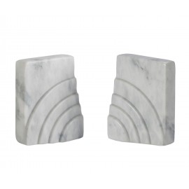 Andrea House - White Marble Bookends Andrea House - White Marble Bookends