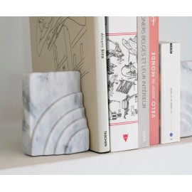Andrea House - White Marble Bookends Andrea House - White Marble Bookends