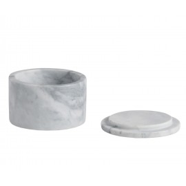 Andrea House - Μαρμάρινο Κουτί Με Καπάκι Round White Ø10cm