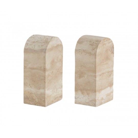 Andrea House - Travertine Marble Bookends Andrea House - Travertine Marble Bookends