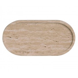 Andrea House - Μαρμάρινος Οβάλ Δίσκος Travertine 30x15cm Andrea House - Μαρμάρινος Οβάλ Δίσκος Travertine 30x15cm
