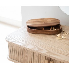 Andrea House - Κουτί Αποθήκευσης Κοσμημάτων Με Καθρέφτη Acacia Wood