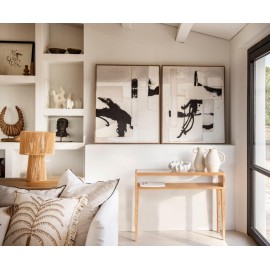 Andrea House - Χειροποίητος Πίνακας Ζωγραφικής Abstract Tokyo 80x100cm