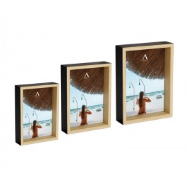 Andrea House - Ξύλινη Κορνίζα 13x18cm Black/Natural Wood