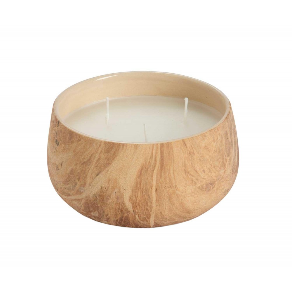 Andrea House - Αρωματικό Κερί Με Τριπλό Φυτίλι Σε Κεραμική Βάση Sienna