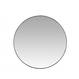 Andrea House - Καθρεφτης Τοίχου Black Metal Ø80cm