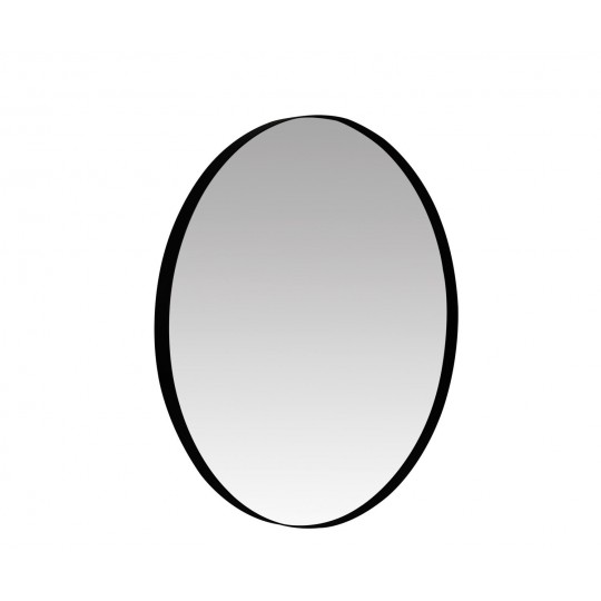 Andrea House - Καθρεφτης Τοίχου Black Metal Ø80cm