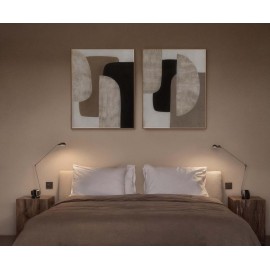 Andrea House - Χειροποίητος Πίνακας Ζωγραφικής Abstract Arusha 80x100cm