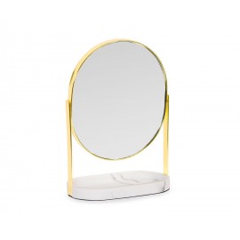 Andrea House - Επιτραπέζιος Καθρέφτης Gold Mettal Marble Effect