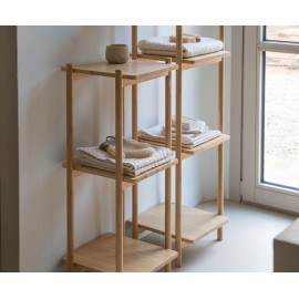 Andrea House - Ραφιέρα Μπάνιου 4 Επιπέδων Bamboo 123cm