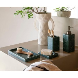 Andrea House - Μαρμάρινο Ποτηράκι Για Οδοντόβουρτσες Green Marble