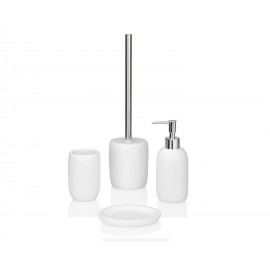 Andrea House - Ποτηράκι Για Οδοντόβουρτσες Cermanic White Round