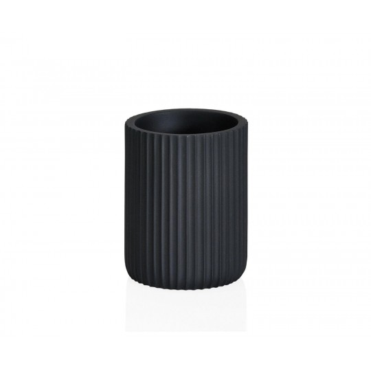 Andrea House - Ποτηράκι Για Οδοντόβουρτσες Black Stripes