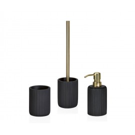 Andrea House - Ποτηράκι Για Οδοντόβουρτσες Black Stripes