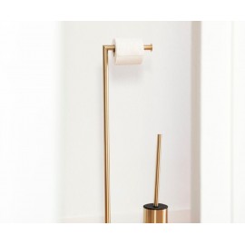 Andrea House - Βάση Δαπέδου Για Χαρτί Τουαλέτας & Πιγκάλ Μπάνιου Gold Metal