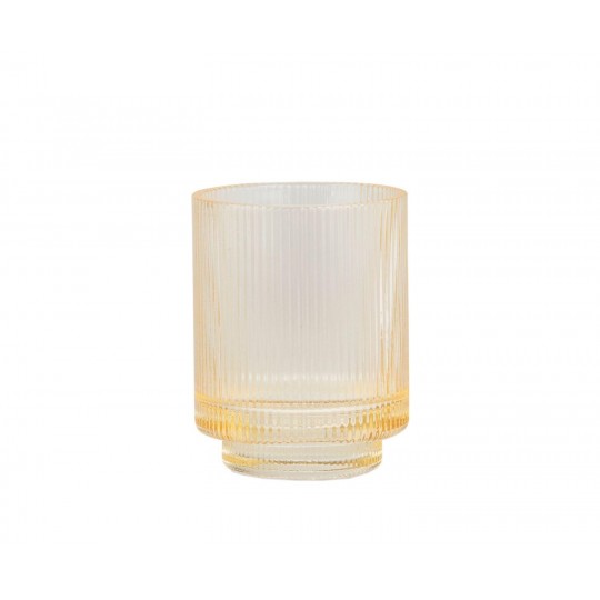 Andrea House - Ποτηράκι Για Οδοντόβουρτσες Vintage Crystal Yellow