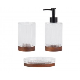 Andrea House - Βάση Για Σαπούνι Wooden Glass