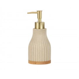 Andrea House - Αντλία Για Σαπούνι Wood/Beige Resin