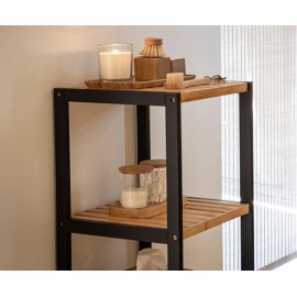 Andrea House - Σετ 2 Ακρυλικά Κουτιά Μπάνιου Με Βάση Bamboo