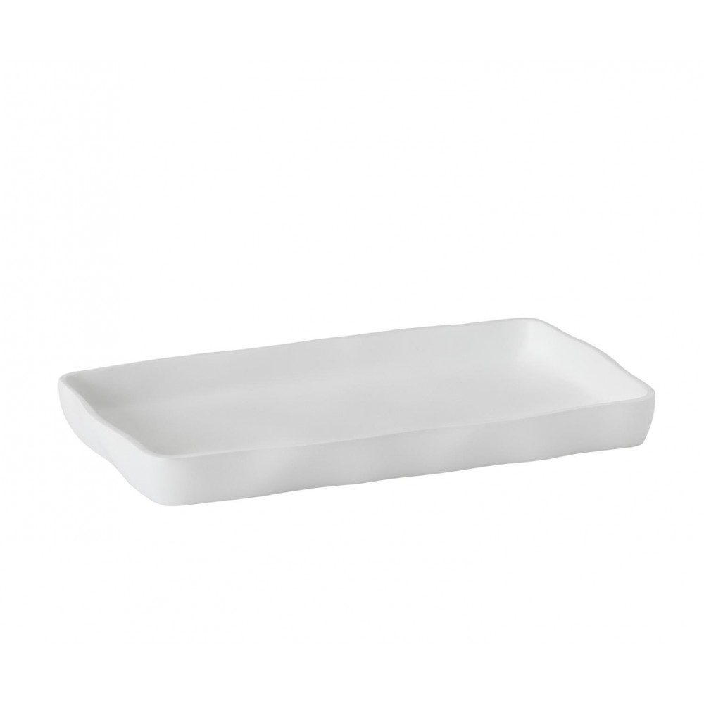 Andrea House - Δίσκος Μπάνιου Irregular White Resin