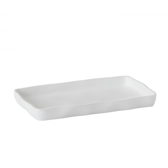 Andrea House - Δίσκος Μπάνιου Irregular White Resin