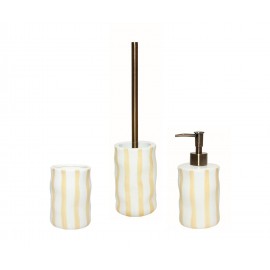 Andrea House - Ποτηράκι Για Οδοντόβουρτσες Bari White - Beige