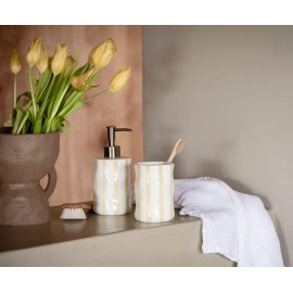 Andrea House - Ποτηράκι Για Οδοντόβουρτσες Bari White - Beige