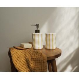 Andrea House - Ποτηράκι Για Οδοντόβουρτσες Bari White - Beige