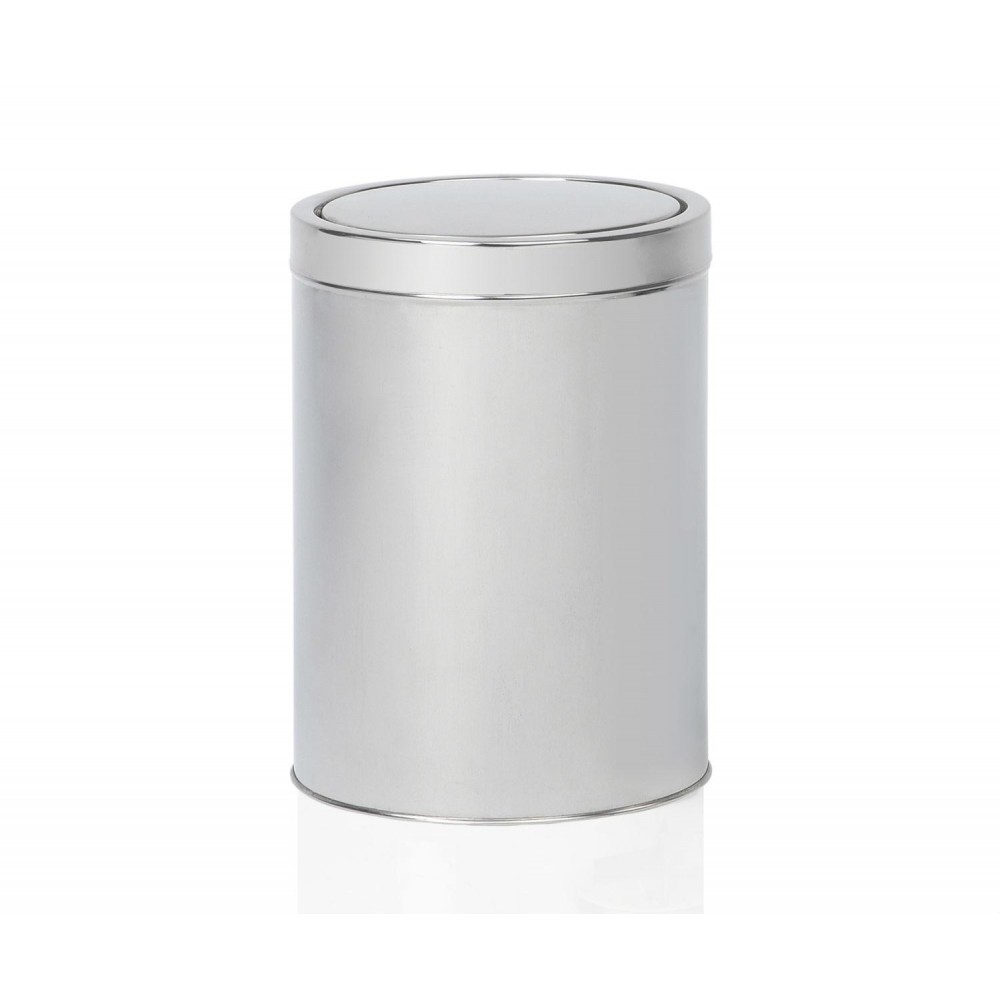 Andrea House - Κάδος Μπάνιου Παλλόμενο Καπάκι Inox Matte