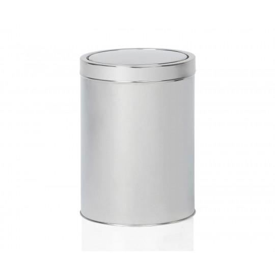 Andrea House - Κάδος Μπάνιου Παλλόμενο Καπάκι Inox Matte