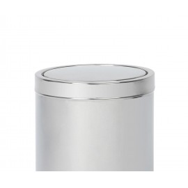 Andrea House - Κάδος Μπάνιου Παλλόμενο Καπάκι Inox Matte