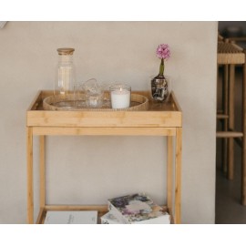 Andrea House - Τρόλει Κουζίνας 2 Επιπέδων Με Αφαιρούμενο Δίσκο Bamboo Andrea House - Τρόλει Κουζίνας 2 Επιπέδων Με Αφαιρούμενο Δίσκο Bamboo