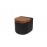 Andrea House - Κεραμικό Δοχείο Για Αλάτι Ceramic Black/Acacia