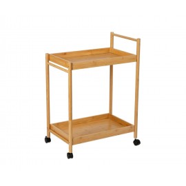 Andrea House - Τρόλει Κουζίνας 2 Επιπέδων Bamboo Με Λαβή 'Ωθησης