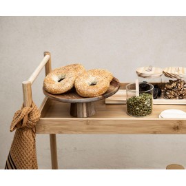 Andrea House - Τρόλει Κουζίνας 2 Επιπέδων Bamboo Με Λαβή 'Ωθησης Andrea House - Τρόλει Κουζίνας 2 Επιπέδων Bamboo Με Λαβή 'Ωθησης