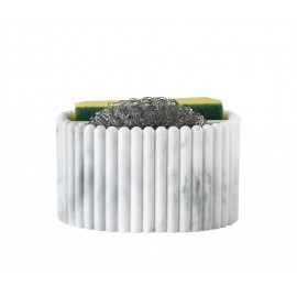 Andrea House - Βάση Για Σφουγγαράκια Κουζίνας Stripes White Marble Effect