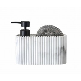 Andrea House - Αντλία Για Σαπούνι Κουζίνας Stripes White Marble Effect