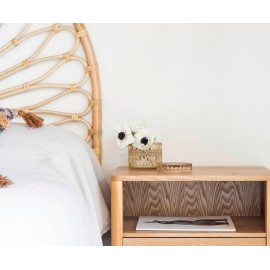 Andrea House - Γυάλινο Κουτί Μπάνιου Yellow Glass Ø9cm