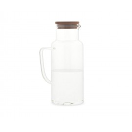 Andrea House - Γυάλινη Κανάτα Με Καπάκι Bamboo 1L