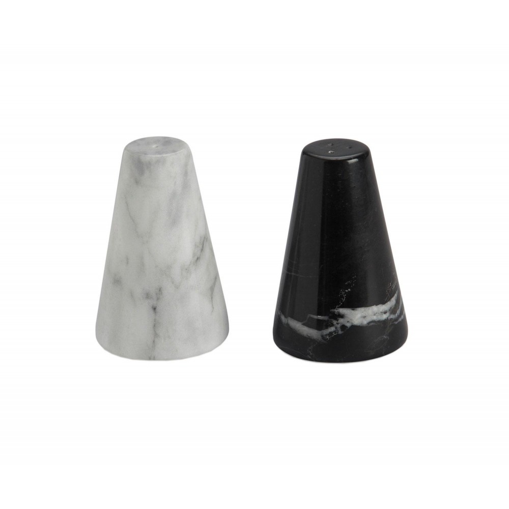 Andrea House - Σετ Αλάτι-Πιπέρι Marble Black/White