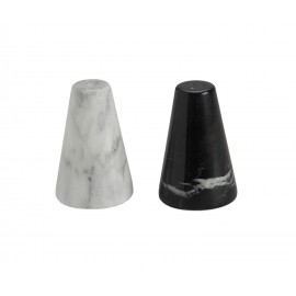 Andrea House - Σετ Αλάτι-Πιπέρι Marble Black/White