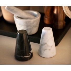 Andrea House - Σετ Αλάτι-Πιπέρι Marble Black/White